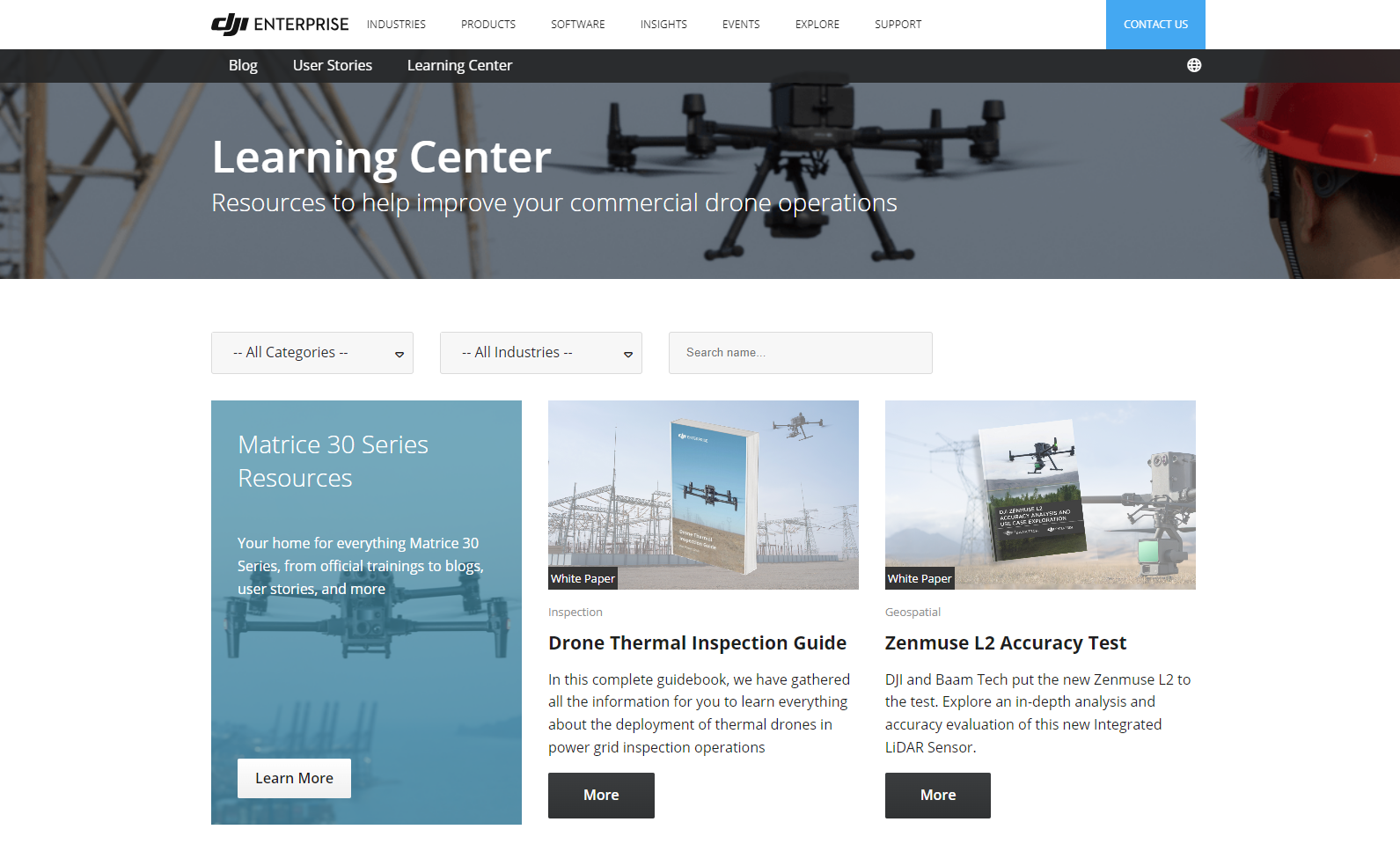 DJI learning center